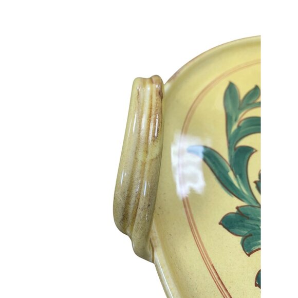 Carciofi William Sonoma Italian Handcrafted Ceramic Floral Mustard Serve Tray SK - Picture 5 of 14